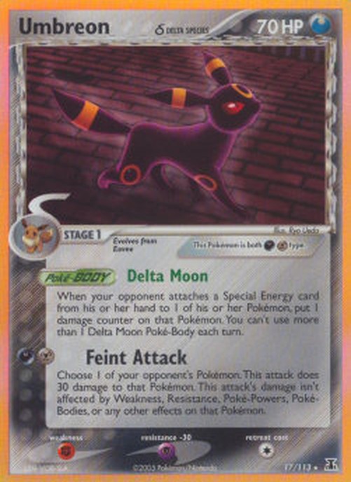 Pokemon Umbreon δ Delta Species (DS 17)