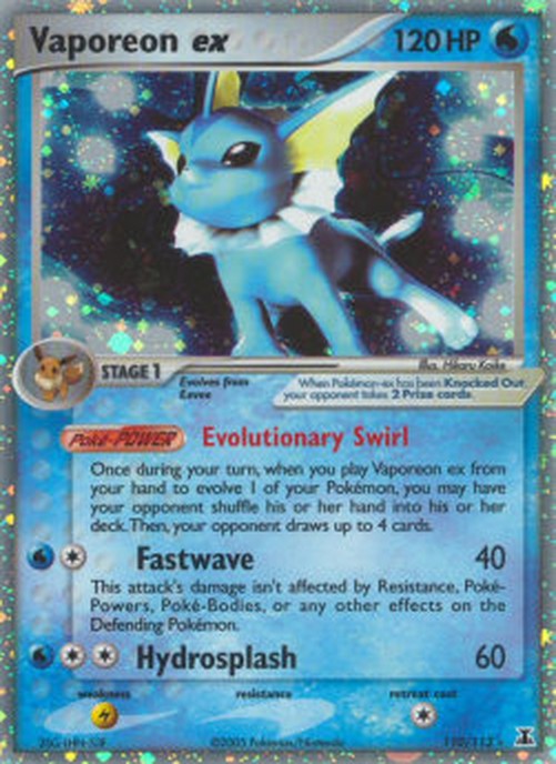 Pokemon Vaporeon ex (DS 110)