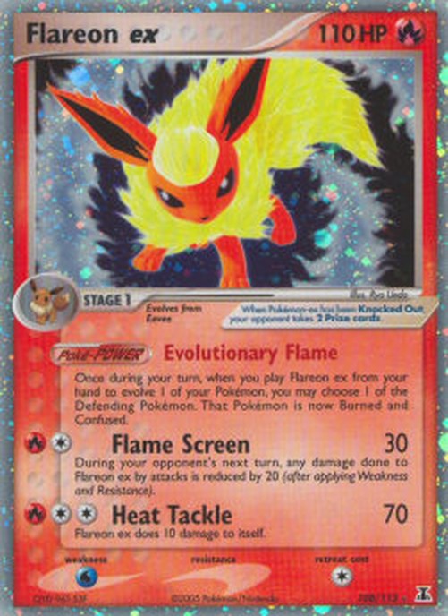Pokemon Flareon ex  (DS 108)