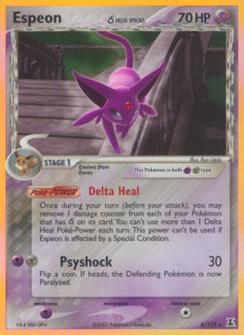 Pokemon Espeon δ Delta Species  (DS 4)
