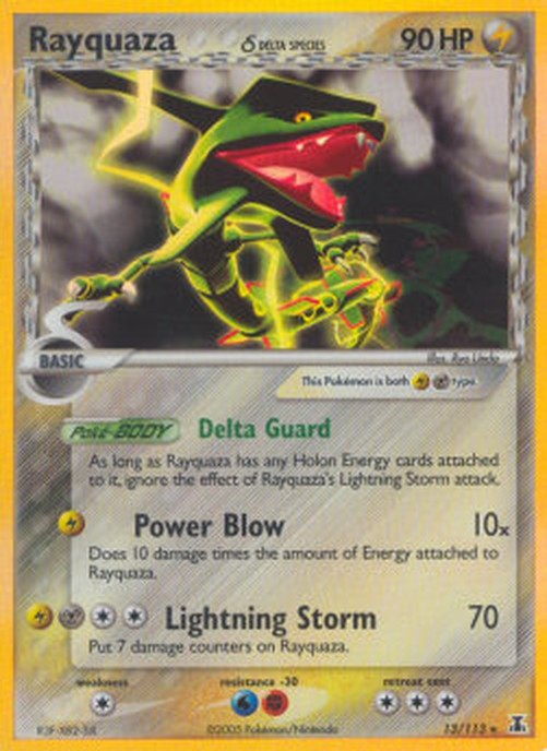 Pokemon Rayquaza δ Delta Species  (DS 13)