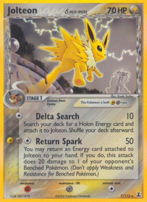 Pokemon Jolteon δ Delta Species  (DS 7)