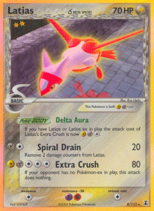 Pokemon Latias δ Delta Species  (DS 8)
