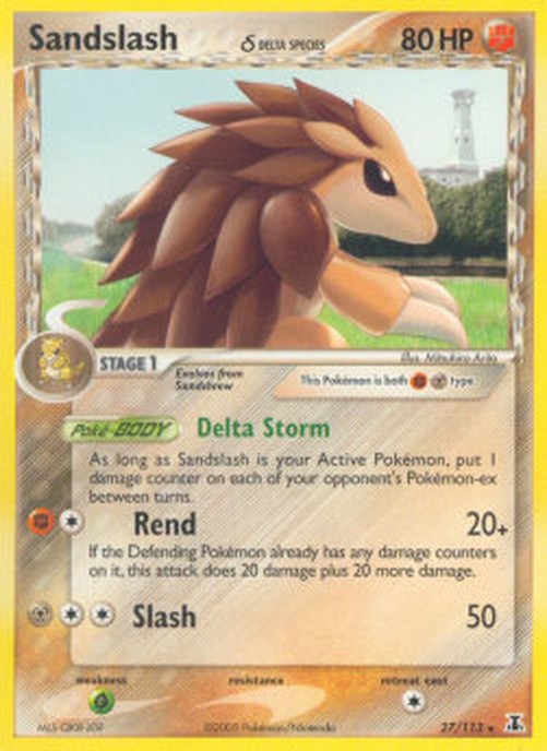 Pokemon Sandslash δ Delta Species (DS 27)
