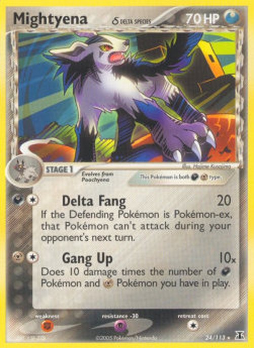 Pokemon Mightyena δ Delta Species (DS 24)
