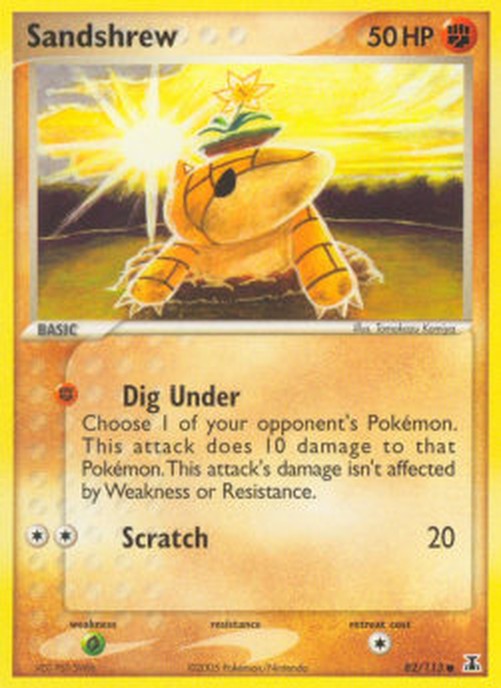 Pokemon Sandshrew  (DS 82)
