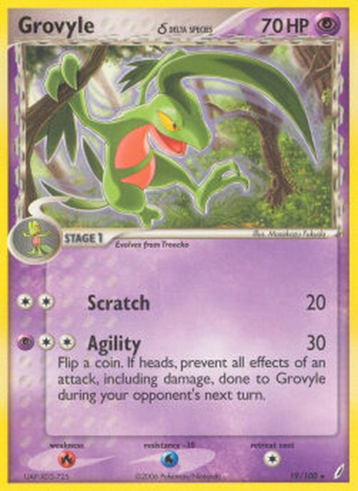 Pokemon Grovyle δ Delta Species (CG 19)