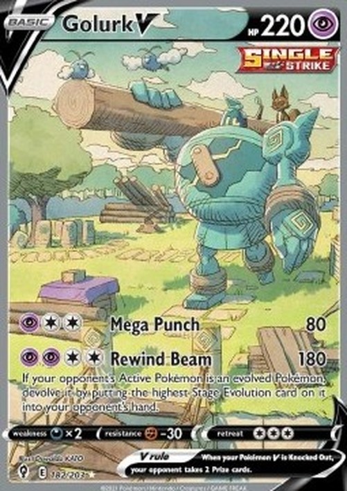 Pokemon Golurk V (EVS 182)