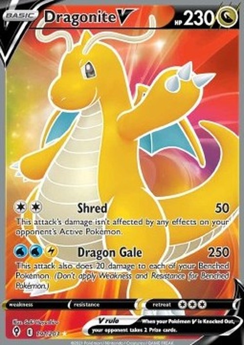 Pokemon Dragonite V  (EVS 191)