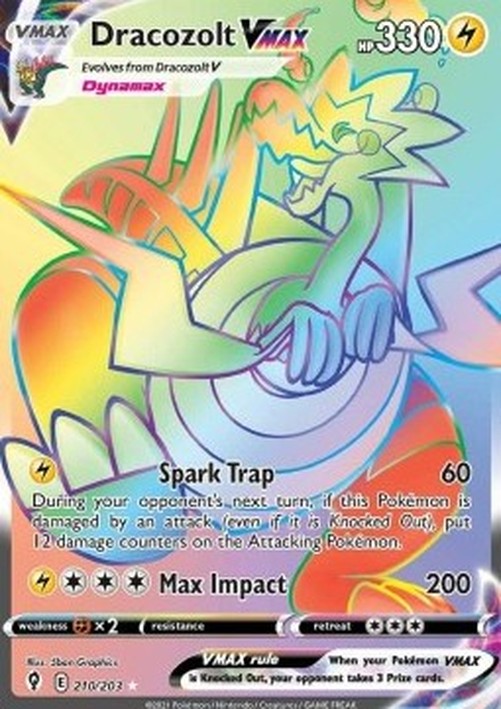 Pokemon Dracozolt VMAX (EVS 210)