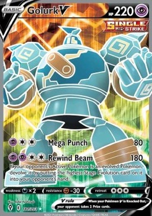 Pokemon Golurk V  (EVS 181)