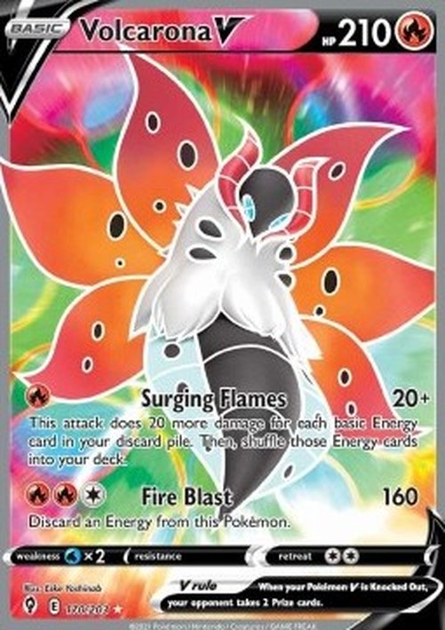 Pokemon Volcarona V  (EVS 170)