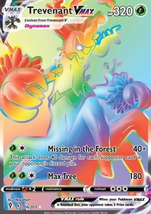 Pokemon Trevenant VMAX  (EVS 206)