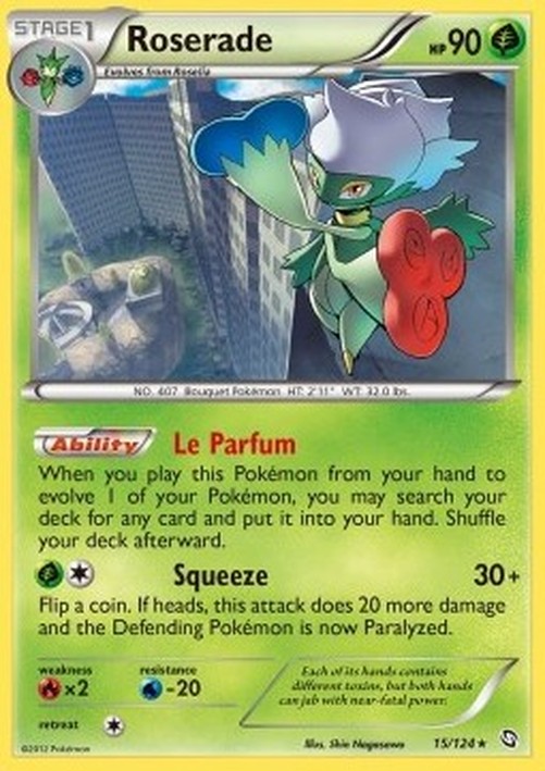 Pokemon Roserade  (DRX 15)
