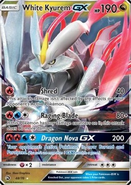 Pokemon White Kyurem GX (DRM 48)