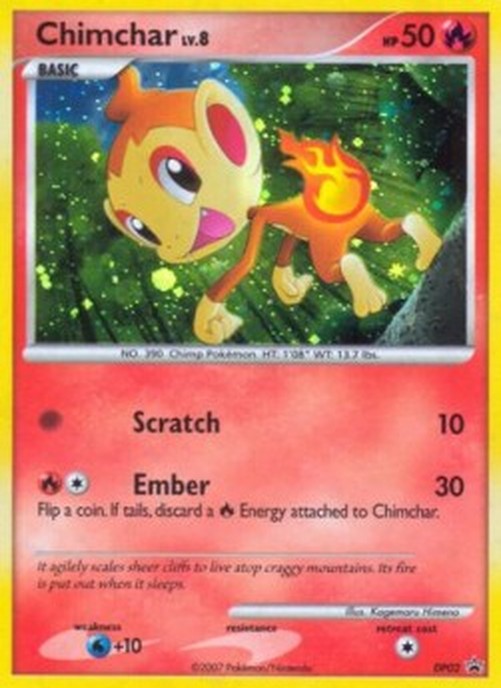 Pokemon Chimchar Lv.8 (DPPR 02)