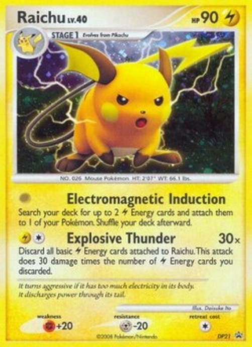 Pokemon Raichu Lv.40 (DPPR 21)