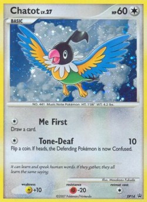 Pokemon Chatot Lv.27  (DPPR 14)