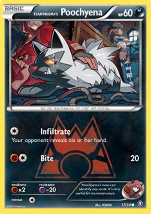 Pokemon Team Magma's Poochyena  (DCR 17)