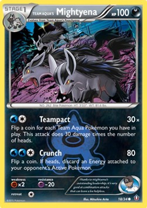 Pokemon Team Aqua's Mightyena  (DCR 18)