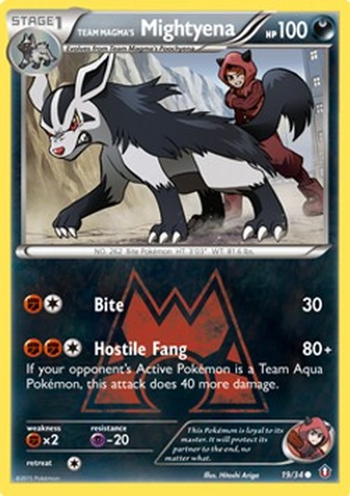 Pokemon Team Magma's Mightyena  (DCR 19)