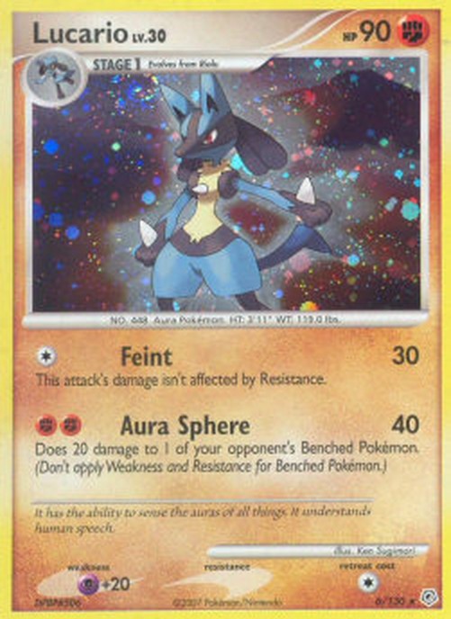 Pokemon Lucario Lv.30  (DP 6)