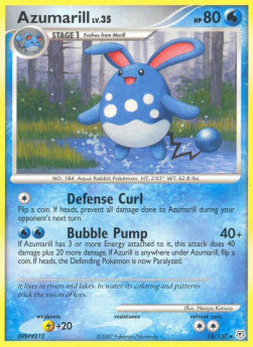 Pokemon Azumarill Lv.35  (DP 18)