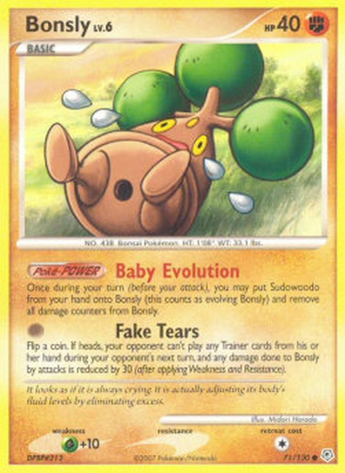 Pokemon Bonsly Lv.6 (DP 71)