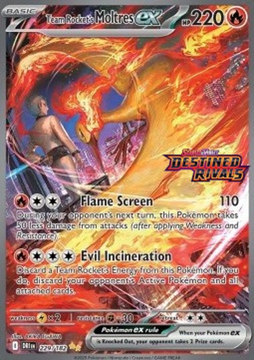 Pokemon Team Rocket's Moltres ex (xDRI 229)