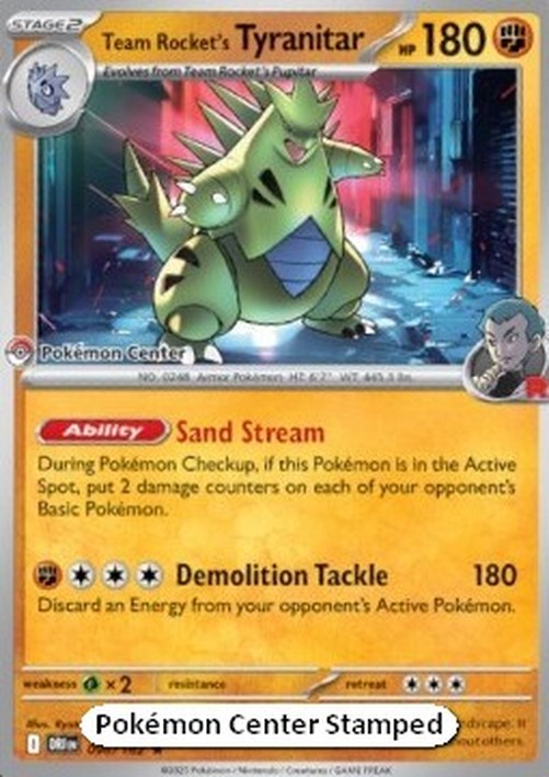 Pokemon Team Rocket's Tyranitar (xDRI 096)