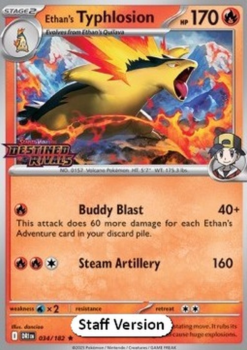 Pokemon Ethan's Typhlosion (xDRI 034)