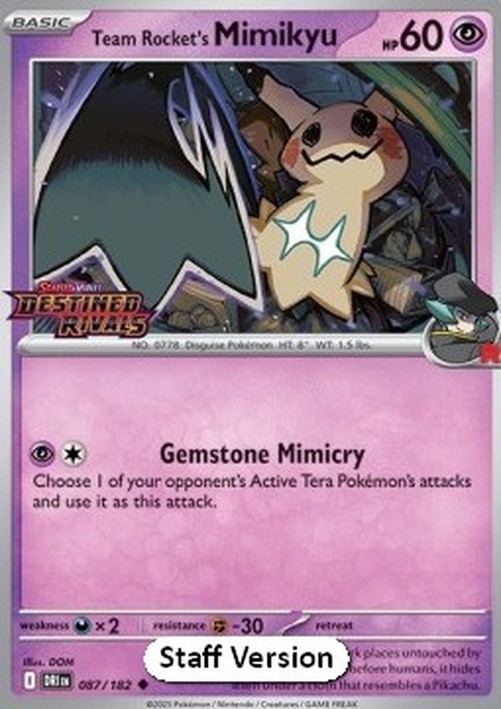 Pokemon Team Rocket's Mimikyu (xDRI 087)