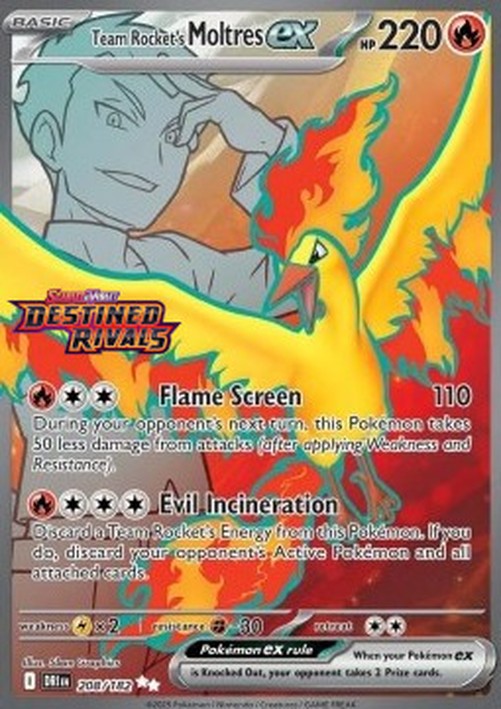 Pokemon Team Rocket's Moltres ex  (xDRI 208)