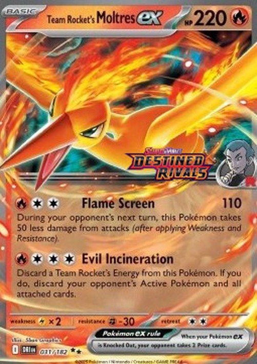 Pokemon Team Rocket's Moltres ex  (xDRI 031)