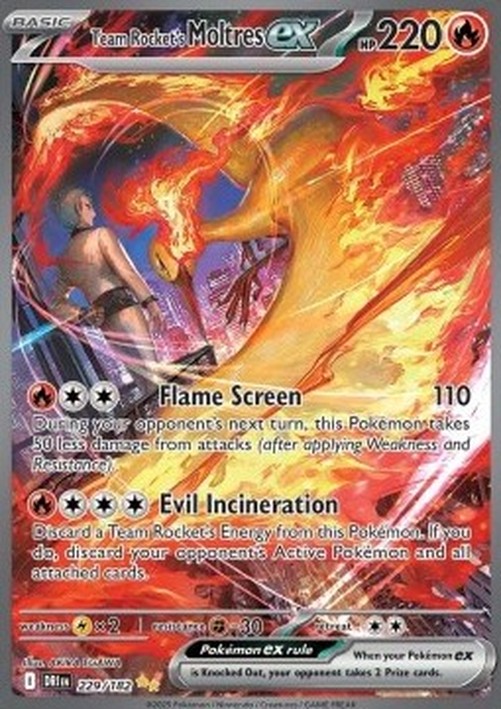 Pokemon Team Rocket's Moltres ex  (DRI 229)
