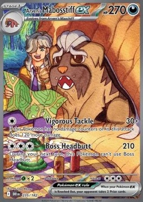 Pokemon Arven's Mabosstiff ex  (DRI 235)