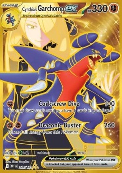 Pokemon Cynthia's Garchomp ex (DRI 241)