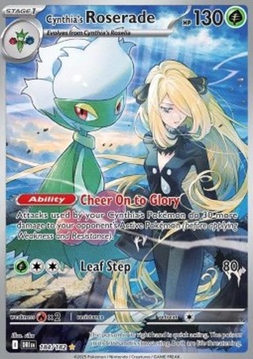 Pokemon Cynthia's Roserade  (DRI 184)