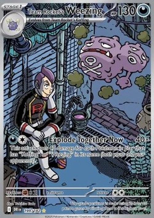 Pokemon Team Rocket's Weezing (DRI 199)