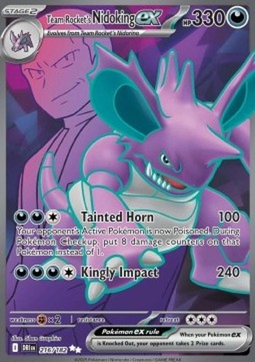 Pokemon Team Rocket's Nidoking ex (DRI 216)