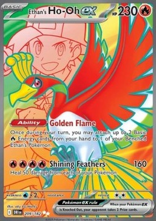 Pokemon Ethan's Ho-Oh ex  (DRI 209)