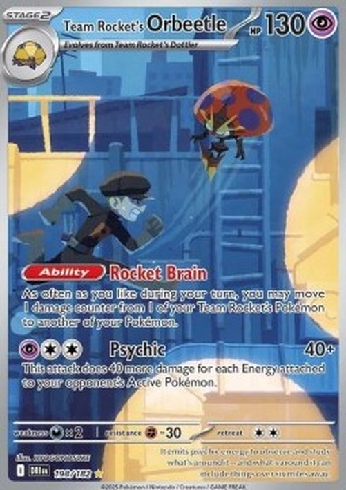 Pokemon Team Rocket's Orbeetle (DRI 198)