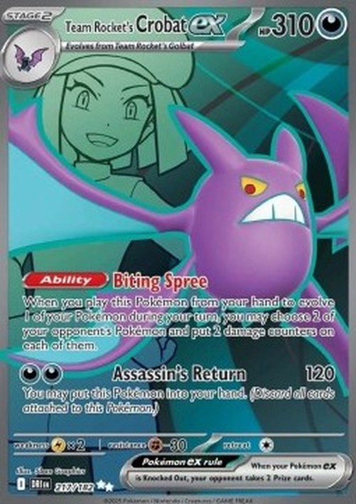 Pokemon Team Rocket's Crobat ex  (DRI 217)
