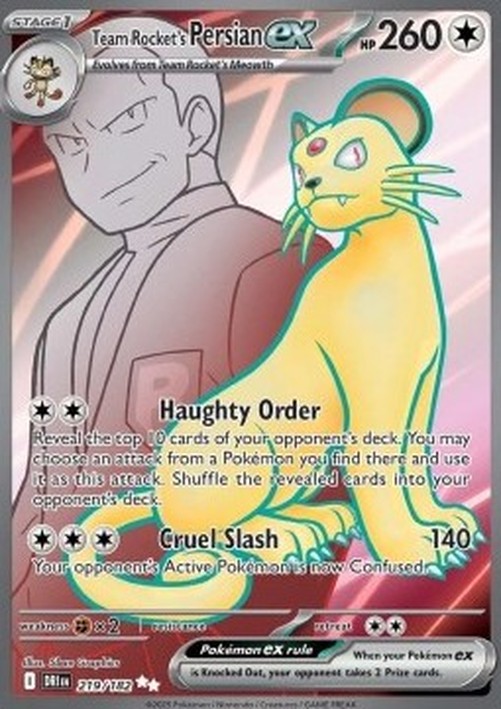 Pokemon Team Rocket's Persian ex  (DRI 219)
