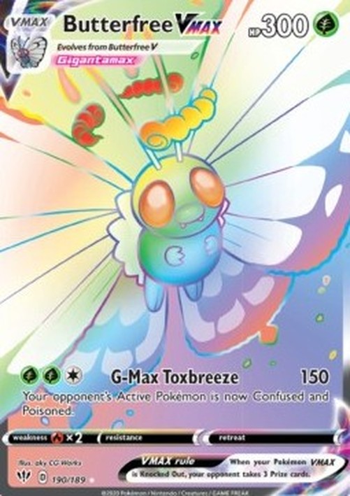 Pokemon Butterfree VMAX (DAA 190)