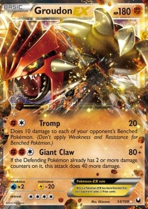 Pokemon Groudon EX (DEX 54)