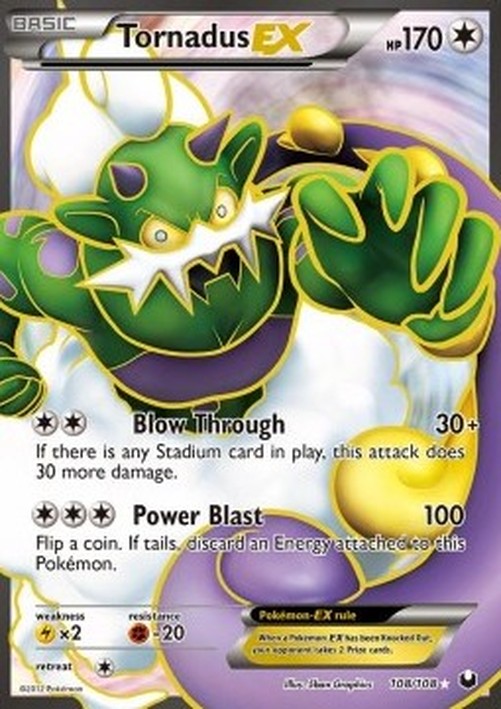 Pokemon Tornadus EX  (DEX 108)