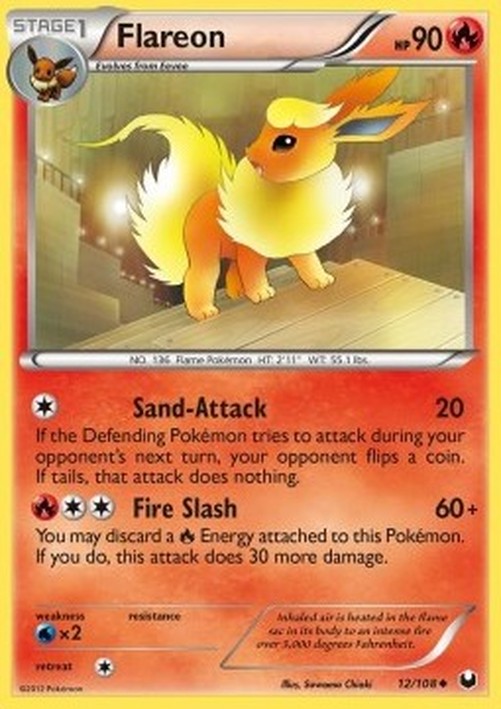 Pokemon Flareon (DEX 12)