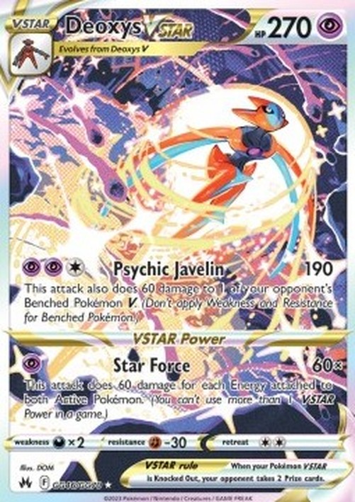Pokemon Deoxys VSTAR (CRZ GG46)