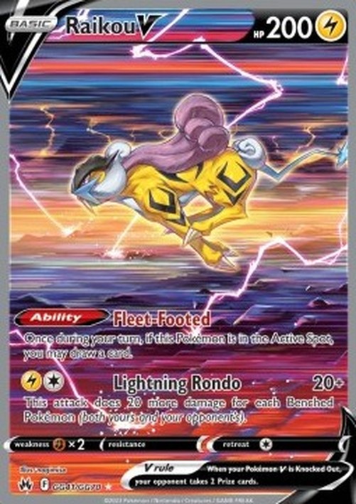 Pokemon Raikou V  (CRZ GG41)